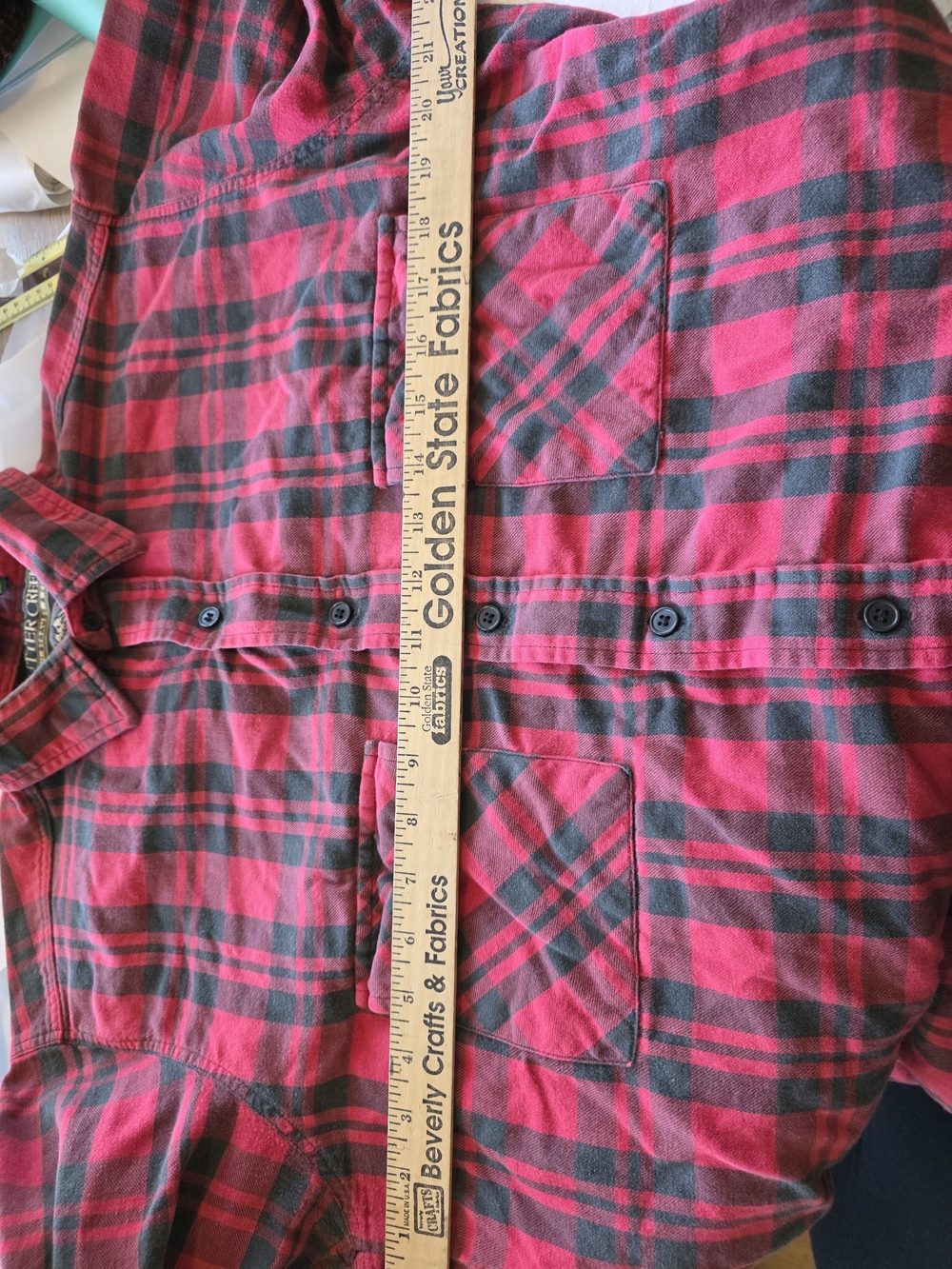 Vintage 1985 Levi Strauss Sutter Creek Plaid Flannel Shirt Men’s L - Picture 4 of 16